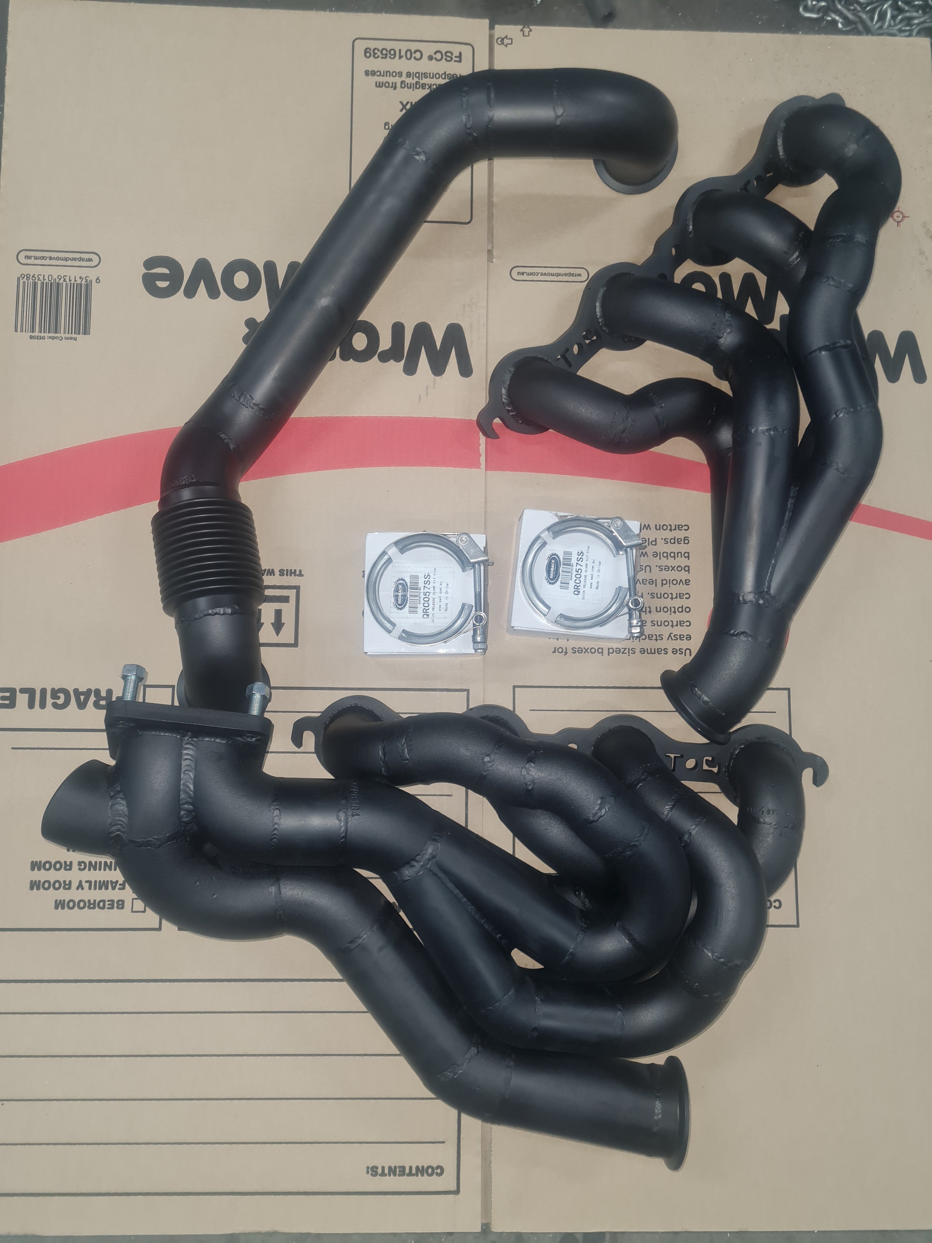 Vt - vz turbo manifold set to suit ls1 ls2 ls3 t6  flange to suit borgy