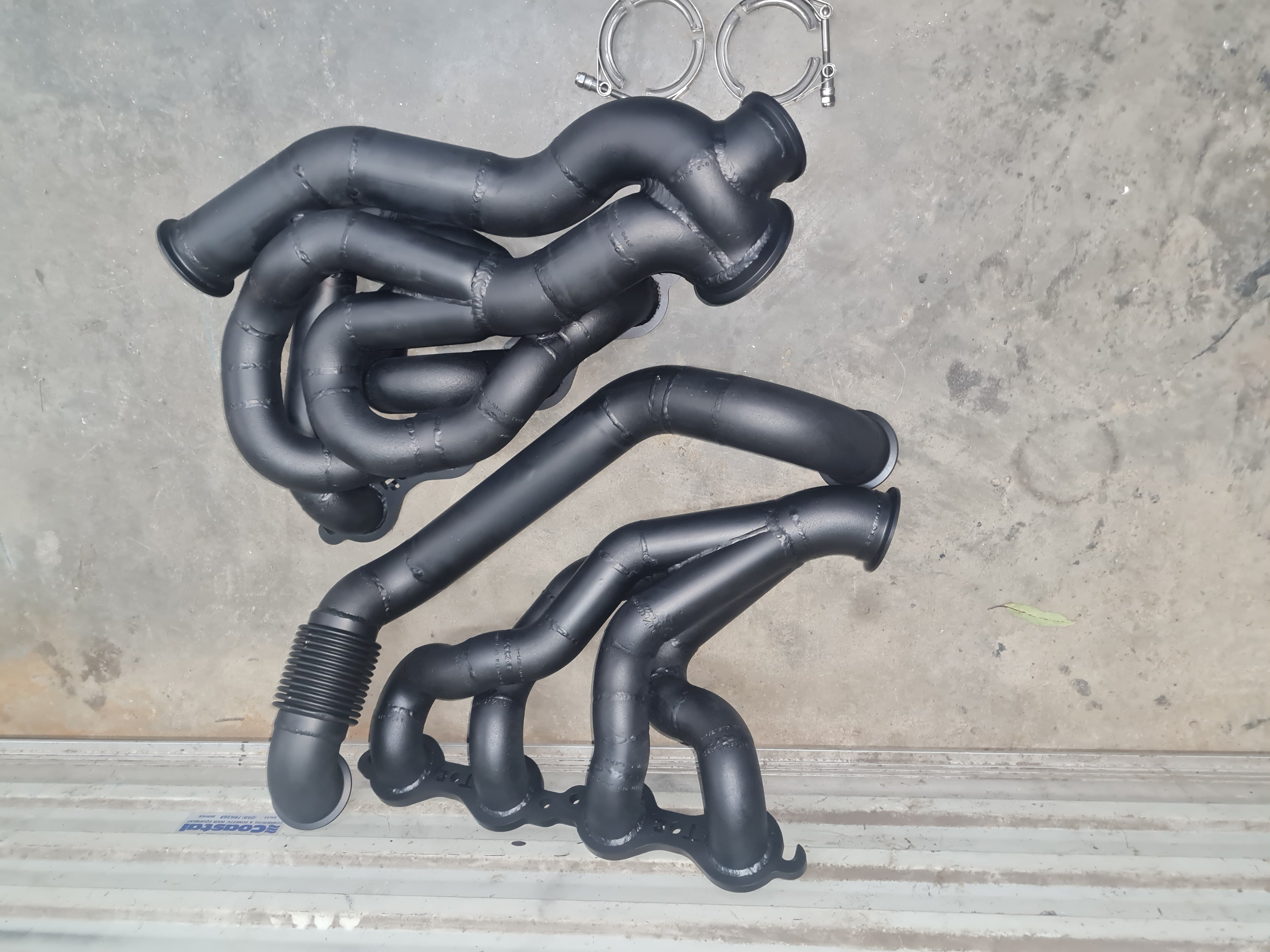 Vt - vz turbo manifold set to suit ls1 ls2 ls3 V band entry to suit g42 - g45